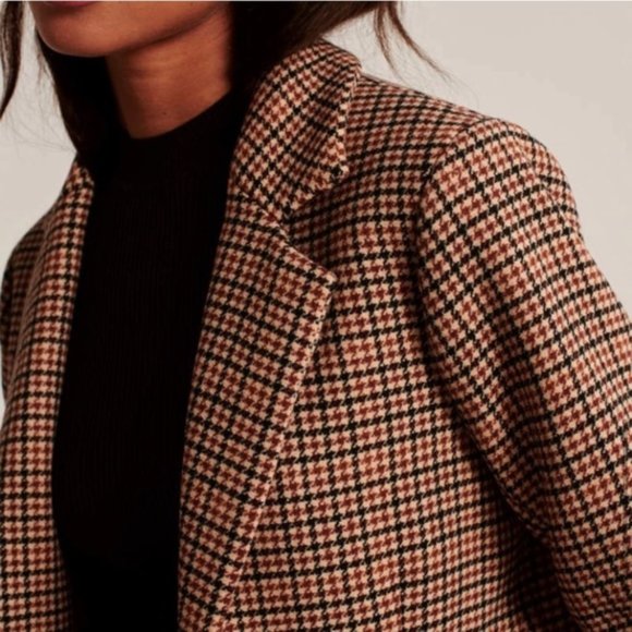 Wool-Blend Blazer Coat - Picture 5 of 7